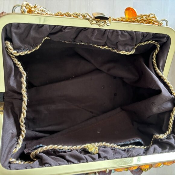 ExtraOrdinary XL Embellished Evening Purse Loaded with Large Beads - Picture 5 of 7